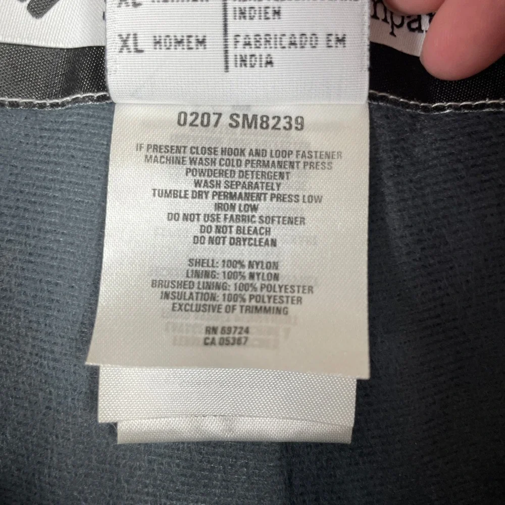 Columbia Snow Pants Mens XL Black Insulated Waterproof Ski Winter Sport SM8239